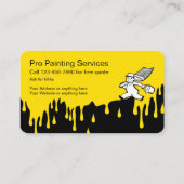 Service de peinture unique Carte de visite double  (Dos)