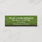 Service de pelouse Cartes de visite à budget simpl (Devant)
