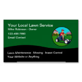 Service de pelouse unique moderne Carte de visite  (devant)