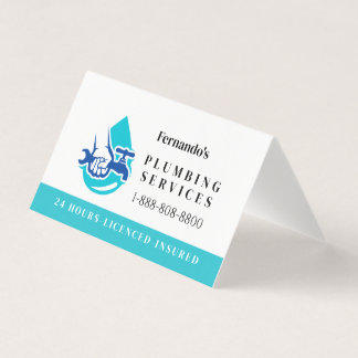 Service de plomberie Logo de goutte d'eau Entrepri