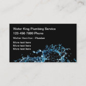 Service de plomberie unique Cartes de visite de pl (Devant)