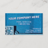 Service de pool Carte de visite PERSONNALISABLE (Dos)