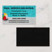 Service de pool et Carte de visite de réparation (Devant / Derrière)