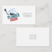 Service de réparation et de plomberie carte de vis (Devant / Derrière)