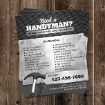 Service de réparation et d'entretien des métaux Ha<br><div class="desc">Service Professionnel Handyman Réparation Service d'entretien Flyers métalliques.</div>
