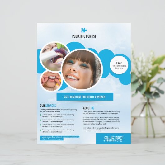 Service de soins dentaires Modèle (Debout devant)