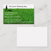 Service de tondeuse de pelouse Carte de visite cla (Devant / Derrière)