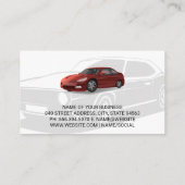 Service de voiture | Auto | Carte de visite mécani (Dos)