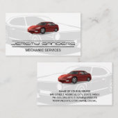 Service de voiture | Auto | Carte de visite mécani (Devant / Derrière)