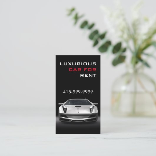 Service De Voiture Classique Ou Carte de visite De (Debout devant)