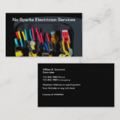 Service d'électricien Carte de visite moderne (Devant / Derrière)