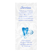 Service dentaire Menu Brochure Blue Diamond Tooth (Dos)