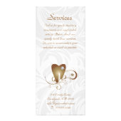 Service dentaire Menu Brochure Or Diamant Dent (Dos)