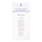 Service dentaire Menu Brochure Purple Crown Tooth (Devant)