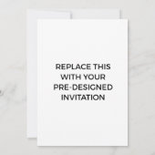 Service d'impression Invitation préconçu (Dos)