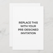 Service d'impression Invitation préconçu (Devant / Derrière)