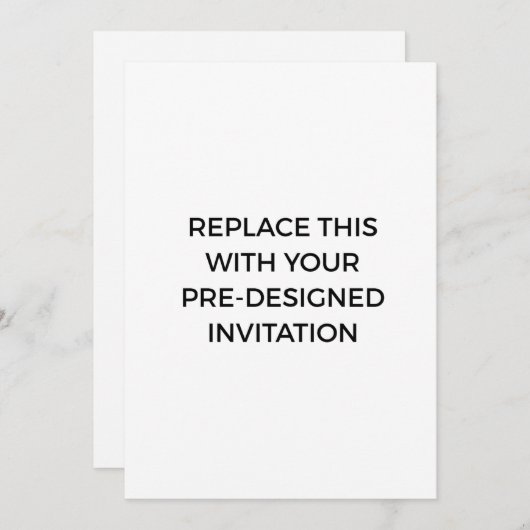 Service d'impression Invitation préconçu (Devant / Derrière)