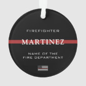 Service d'incendie de la ligne rouge mince (dos)