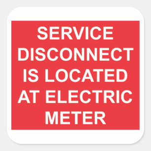 Service Disconnect bij het label van de elektrisch