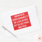 Service Disconnect bij het label van de elektrisch (Envelop)