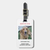 Service Dog Bagagelabel (Voorkant verticaal)