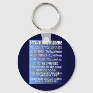 Service Dog Etiquette Sleutelhanger