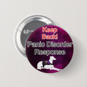 Service Dog Helpers Paarse ruimte Ronde Button 5,7 Cm (Voorkant /achterkant)