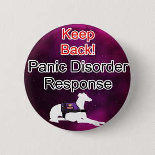 Service Dog Helpers Paarse ruimte Ronde Button 5,7 Cm