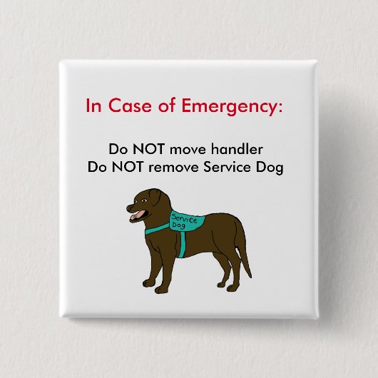 Service Dog ICE Button 2 (Voorkant)