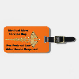 Service Dog ID Bagagelabel