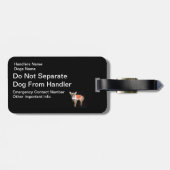 Service Dog ID Bagagelabel (Achterkant horizontaal)