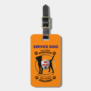 Service Dog ID Bagagelabel