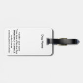 Service Dog ID-Label Bagagelabel (Achterkant horizontaal)