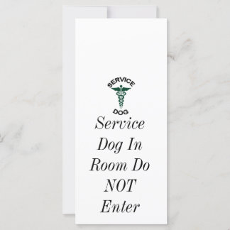 Service dog label