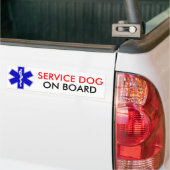 Service Dog on Board Bumpersticker (Op Truck)