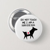 Service Dog Ronde Button 5,7 Cm (Voorkant /achterkant)