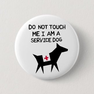 Service Dog Ronde Button 5,7 Cm