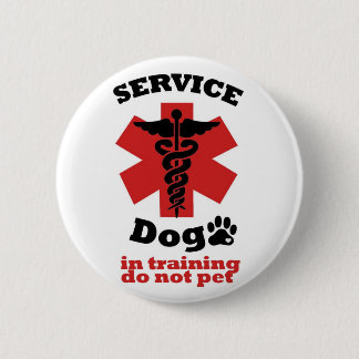 Service Dog Ronde Button 5,7 Cm