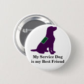 Service Dog Ronde Button 5,7 Cm (Voorkant /achterkant)