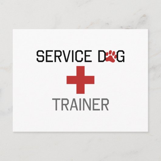 Service Dog Trainer Briefkaart (Voorkant)