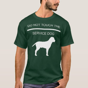 Service Dog Training raakt niet op de service T-shirt