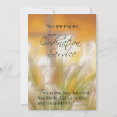 Service d'Ordination Invitation avec Lilies et Cro (Devant)