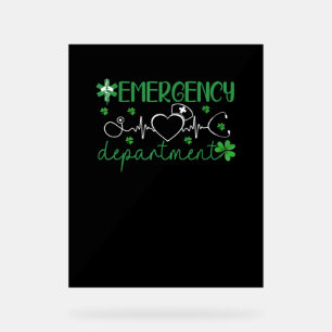 Service d'urgence Funny ER Nurse Irish St Patri