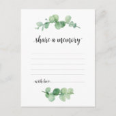 Service funéraire, Eucalyptus, Partager une carte  (Devant)