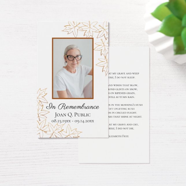 Service funéraire Feuille de l'érable d'automne (Bureau)