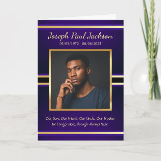 Service funéraire Purple Gold Programme plié