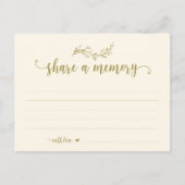 Service funéraire, thème crème, carte de partage d (Devant)