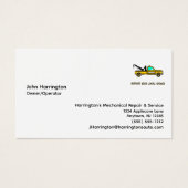 Service mécanique remorquage Cartes de visite sur  (Devant)