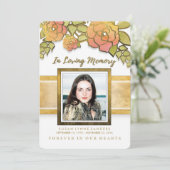 Service Memorial Invitation photo de Golden Flower (Debout devant)