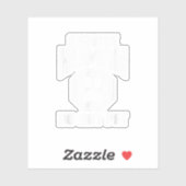 Service Menselijk ontwerp Niet Huisdier Grappig Qu Sticker (Vel)